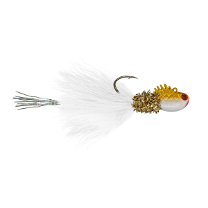 Image of 1Standard Fishing Minno4 Hair Jig | Goldy White; 1/8 oz.
