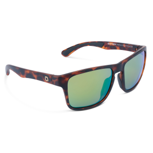 Image of Optic Nerve Rumble Zaldaingerous Polarized Sunglasses | Tortoise - Amber Lens - Green Mirror