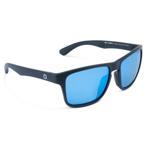 Image of Optic Nerve Rumble Zaldaingerous Polarized Sunglasses | Black - Amber Lens - Blue Mirror