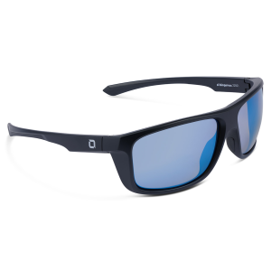 Image of Optic Nerve Cuda Zaldaingerous Polarized Sunglasses | Black - Amber Lens - Blue Flash Mirror