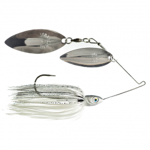 Image of Dirty Jigs Compact Spinnerbait | Pearl Ghost Shiner; 1/2 oz.