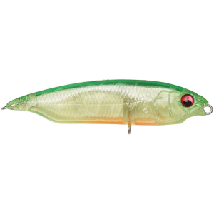 Image of Megabass Karashi Topwater Lure | GP Clear Lime Chart; 2.3 in.