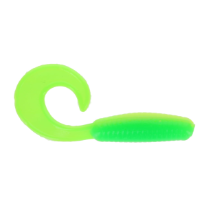 Image of BrushPile Jigs Vortex Soft Bait | Glow Green; 2 in.