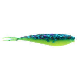 Image of BrushPile Jigs Zipper Soft Bait | Wyatt's Blue Magic; 1 1/2 in.