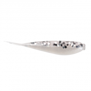 Image of BrushPile Jigs Zipper Soft Bait | Peppercorn Pearl; 1 1/2 in.