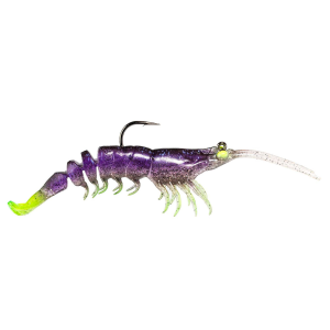 Image of Z-Man Prawnstarz Soft Bait | Plum Chartreuse; 3 1/2 in.