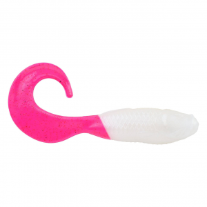 Image of Berkley Gulp! Saltwater Swimming Mullet | Pearl White/Pink; 4 in.
