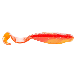 Image of Z-Man StreakZ Curly TailZ | Bleeding Banana; 4 in.