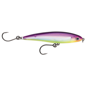 Image of Rapala X-Rap Twitchin' Minnow Twitchbait | Purple Chartreuse; 4 in.