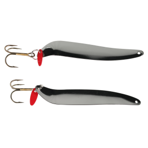 Image of Bay De Noc Flutter Laker Taker Trolling Spoon | Black; 3 in.