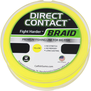 Image of Catfish Sumo Direct Contact Braided Line | 40 lb.; Yellow