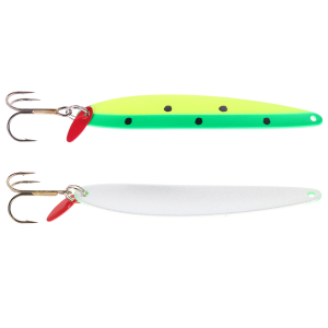 Image of Bay De Noc Laker Taker Spoon | Painted Frog; 3/4 oz.