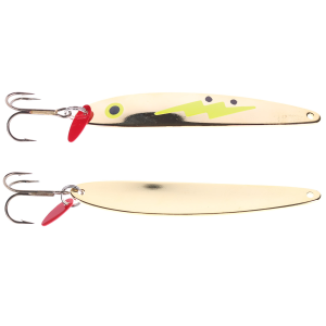 Image of Bay De Noc Laker Taker Spoon | Fluorescent Yellow Zap/Gold; 3/4 oz.