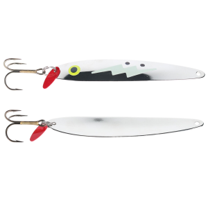 Image of Bay De Noc Laker Taker Spoon | Glo Zap/Nickel; 3/4 oz.