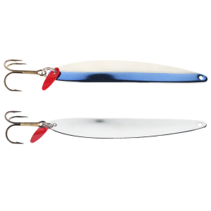 Image of Bay De Noc Laker Taker Spoon | Neon Blue/Nickel; 3/4 oz.