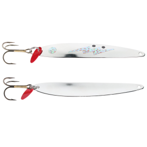 Image of Bay De Noc Laker Taker Spoon | Nickel Ice; 3/4 oz.