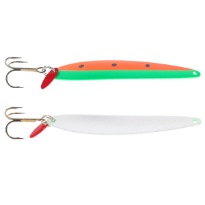 Image of Bay De Noc Laker Taker Spoon | Painted Watermelon; 3/4 oz.