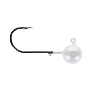 Image of Widow Maker Painted Round Tungsten Jig Heads | Pearl White; 1 oz.