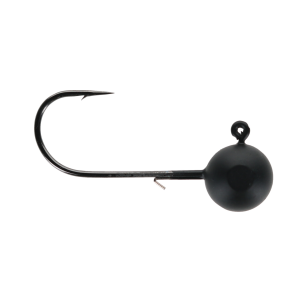 Image of Widow Maker Painted Round Tungsten Jig Heads | Matte Black; 1/2 oz.