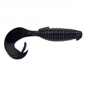 Image of Keitech Flapper Grub | Black; 4 in.