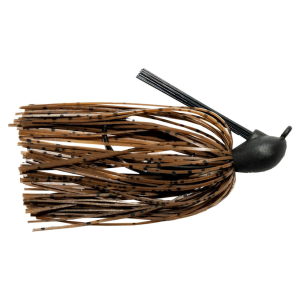 Image of Keitech Lead Casting Jig | Dark Green Pumpkin; 3/8 oz.