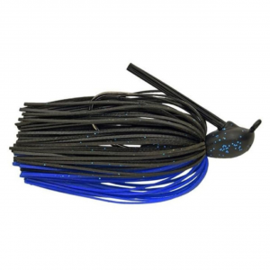 Image of Keitech Lead Casting Jig | Black Blue Flake; 3/8 oz.