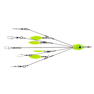 Image of Brown Dog Tackle Umbrella Rigs | Chartreuse; Junior