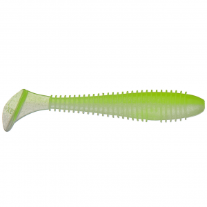 Image of Keitech Fat Swing Impact | Chartreuse Pearl; 3.8 in.