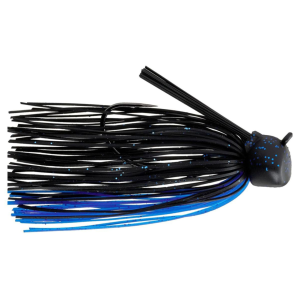 Image of Keitech Crankin Football Jig | Black Blue Flake; 3/4 oz.