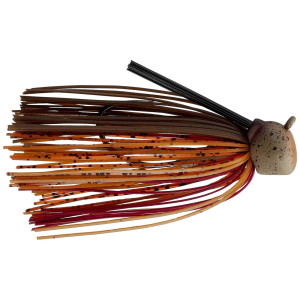 Image of Keitech Crankin Football Jig | Green Pumpkin Craw; 1 oz.