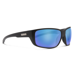 Image of Suncloud Eyewear Milestone Polarized Sunglasses | Matte Black - Polarized Blue Mirror