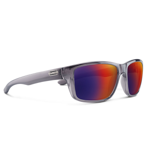 Image of Suncloud Eyewear Mayor Polarized Sunglasses | Transparent Gray - Polarized Plasma Mirror