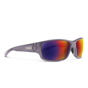 Image of Suncloud Eyewear Hull Polarized Sunglasses | Matte Transparent Gray - Polarized Plasma Mirror