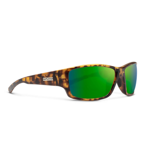 Image of Suncloud Eyewear Hull Polarized Sunglasses | Matte Tortoise - Polarized Green Mirror