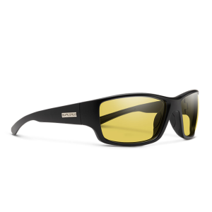 Image of Suncloud Eyewear Hull Polarized Sunglasses | Matte Black - Polarized Low Light Yellow