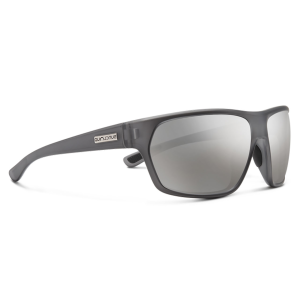 Image of Suncloud Eyewear Boone Polarized Sunglasses | Matte Silver Gray - Polarized Silver Mirror