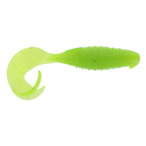 Image of Keitech Flapper Grub | Clear Chartreuse Glow; 4 in.