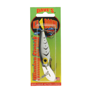 Image of Dave's Ka-Boom Winning Streak Lures | White Black Herringbone; 3 1/2 in.