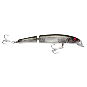 Image of Bomber Saltwater Jointed Long A Hardbait | Silver Flash-Green Back; 6 in.