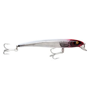 Image of Bomber Saltwater Long A Hardbait | Silver Flash-Red Head; 7 in.