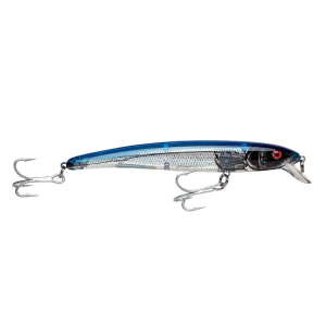 Image of Bomber Saltwater Long A Hardbait | Silver Flash-Blue Back; 7 in.