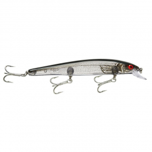 Image of Bomber Saltwater Long A Hardbait | Silver Flash-Black Back; 6 in.