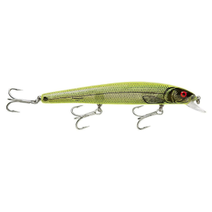 Image of Bomber Saltwater Long A Hardbait | Silver Flash-Chartreuse Back; 6 in.