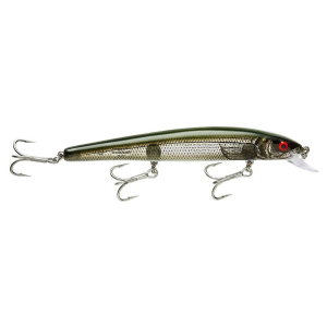 Image of Bomber Saltwater Long A Hardbait | Silver Flash-Green Back; 6 in.