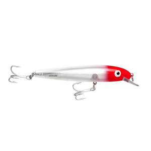 Image of Bomber Saltwater Wind-Cheater Hardbait | Silver-Red Head; 6 in.