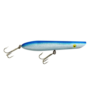 Image of Cotton Cordell Pencil Popper Topwater Lure | Pearl Blue; 6 in.