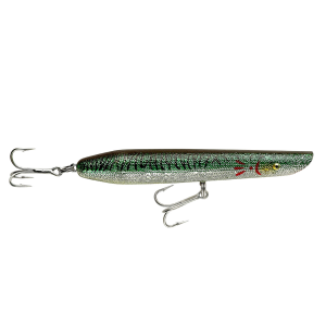 Image of Cotton Cordell Pencil Popper Topwater Lure | Green Mackerel; 6 in.