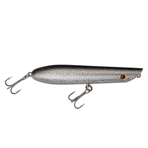 Image of Cotton Cordell Pencil Popper Topwater Lure | Chrome/Black Back; 7 in.