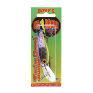 Image of Dave's Ka-Boom Winning Streak Lures | Purple Specs; 3 1/2 in.