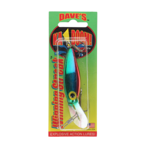 Image of Dave's Ka-Boom Winning Streak Lures | Metallic Rainbow Stripes; 3 1/2 in.